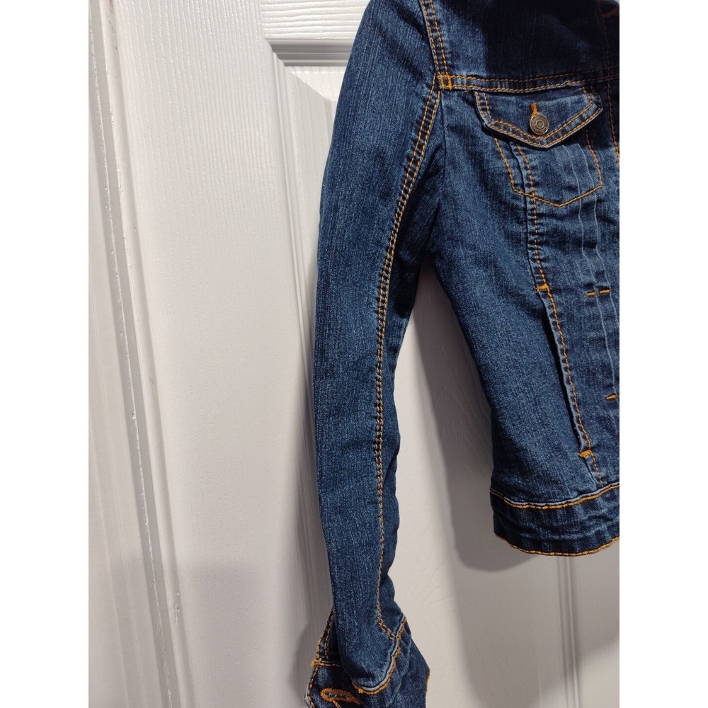 Revolution by Revolt Girls Jean‎ Size Medium Denim Jacket Farm & Fleet Trucker - Picture 7 of 9